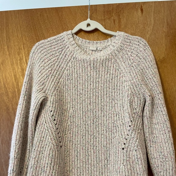 Cream and Colored Knit Sweater - Picture 2 of 3